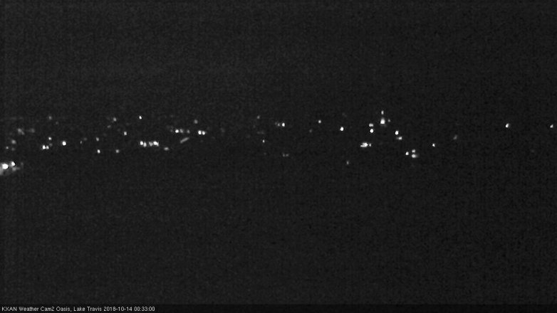 Lake Travis webcam, October 13, 2018 11:35 PM CT