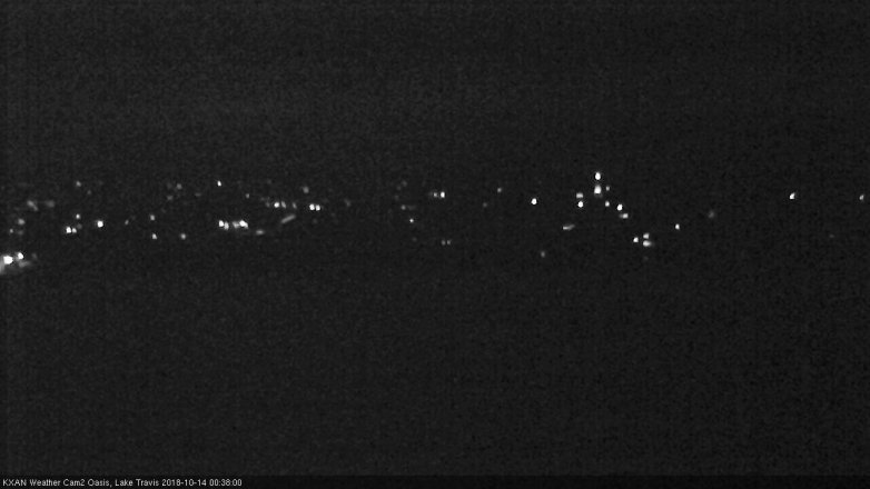 Lake Travis webcam, October 13, 2018 11:40 PM CT