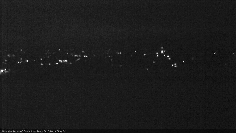 Lake Travis webcam, October 13, 2018 11:45 PM CT
