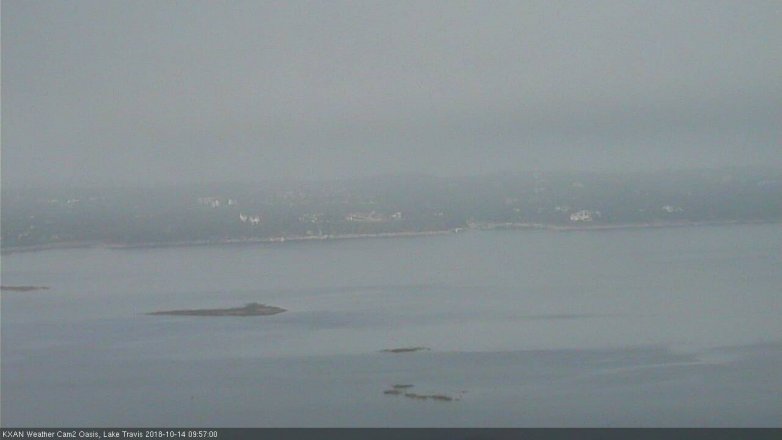 Lake Travis webcam, October 14, 2018 9:00 AM CT
