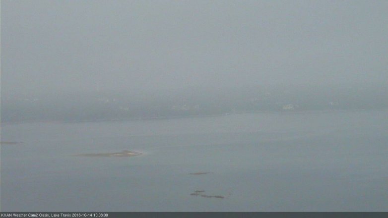 Lake Travis webcam, October 14, 2018 9:10 AM CT