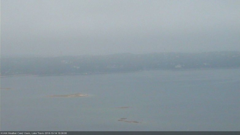 Lake Travis webcam, October 14, 2018 9:40 AM CT