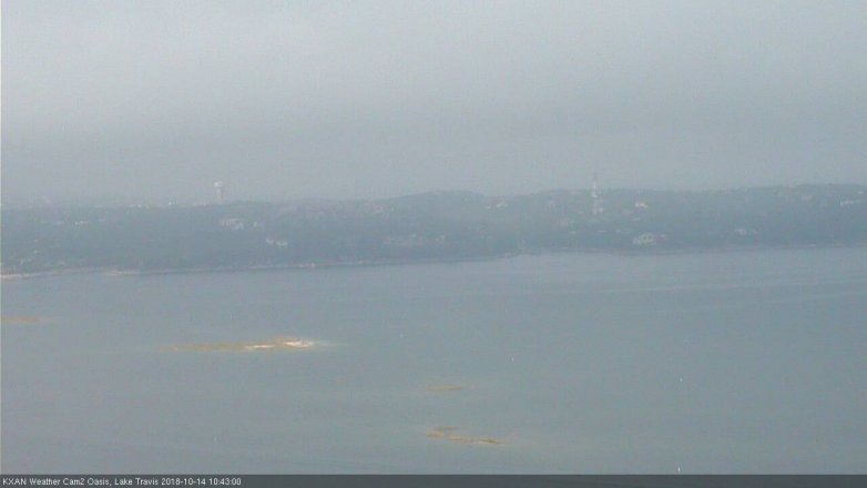 Lake Travis webcam, October 14, 2018 9:45 AM CT