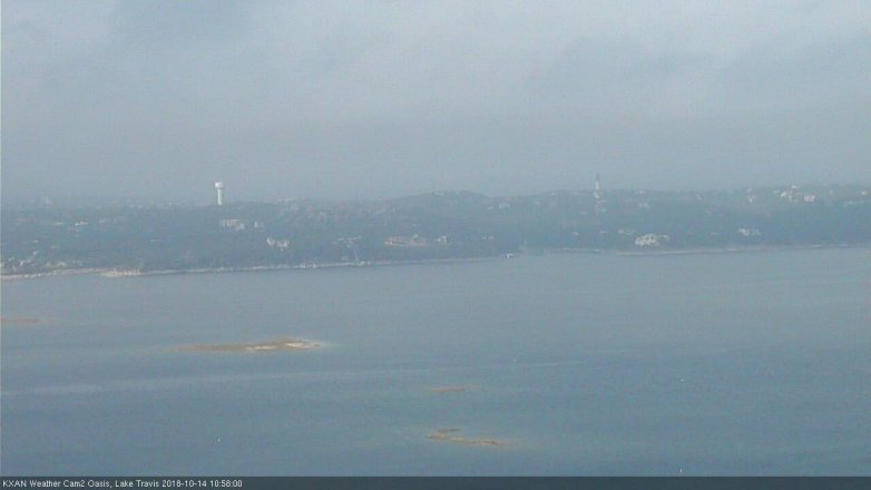 Lake Travis webcam, October 14, 2018 10:00 AM CT