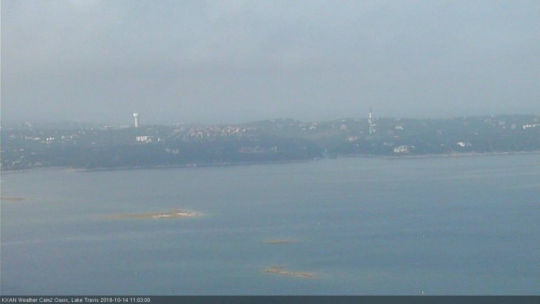 Lake Travis webcam, October 14, 2018 10:05 AM CT