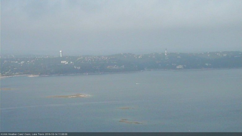 Lake Travis webcam, October 14, 2018 10:10 AM CT