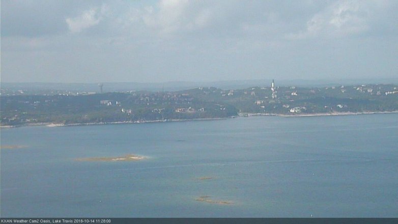 Lake Travis webcam, October 14, 2018 10:30 AM CT
