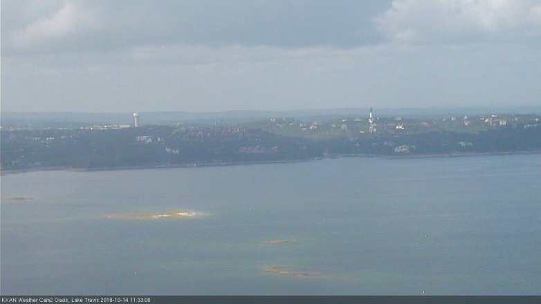 Lake Travis webcam, October 14, 2018 10:35 AM CT