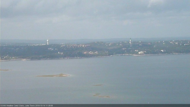 Lake Travis webcam, October 14, 2018 10:40 AM CT