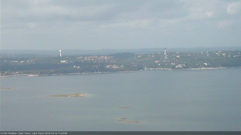 Lake Travis webcam, October 14, 2018 10:45 AM CT