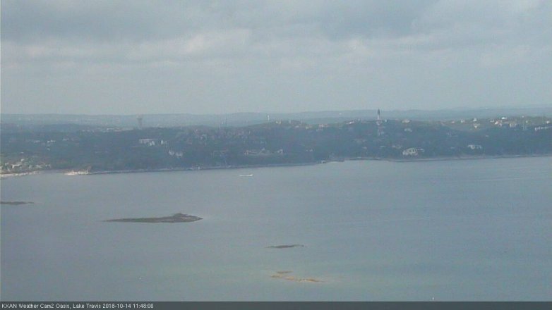 Lake Travis webcam, October 14, 2018 10:50 AM CT
