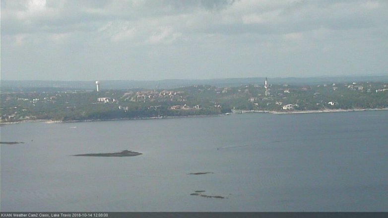 Lake Travis webcam, October 14, 2018 11:10 AM CT