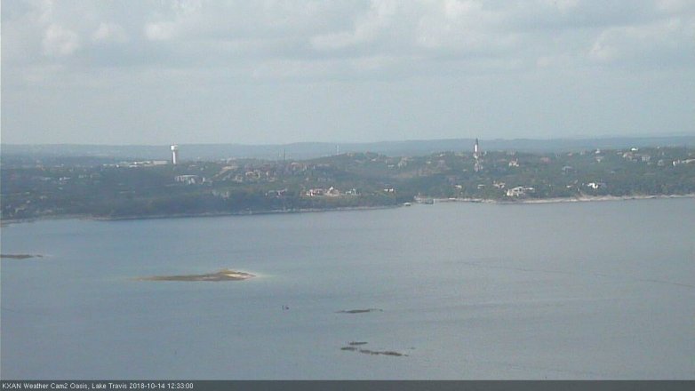 Lake Travis webcam, October 14, 2018 11:35 AM CT