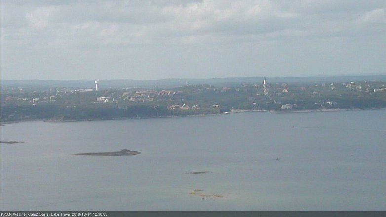 Lake Travis webcam, October 14, 2018 11:40 AM CT