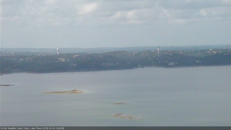 Lake Travis webcam, October 14, 2018 11:45 AM CT