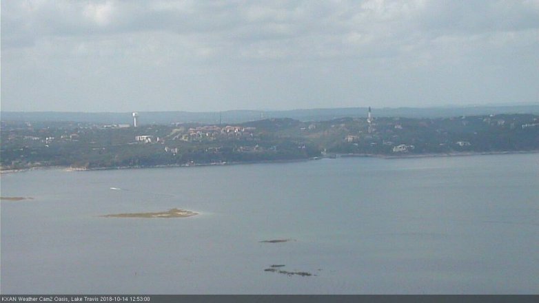 Lake Travis webcam, October 14, 2018 11:55 AM CT