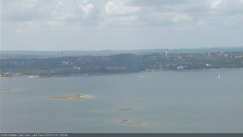 Lake Travis webcam, October 14, 2018 12:05 PM CT