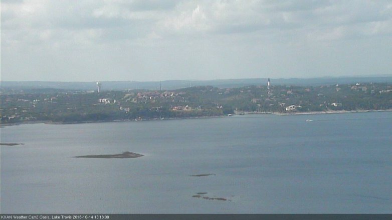 Lake Travis webcam, October 14, 2018 12:20 PM CT