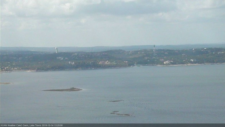 Lake Travis webcam, October 14, 2018 12:30 PM CT