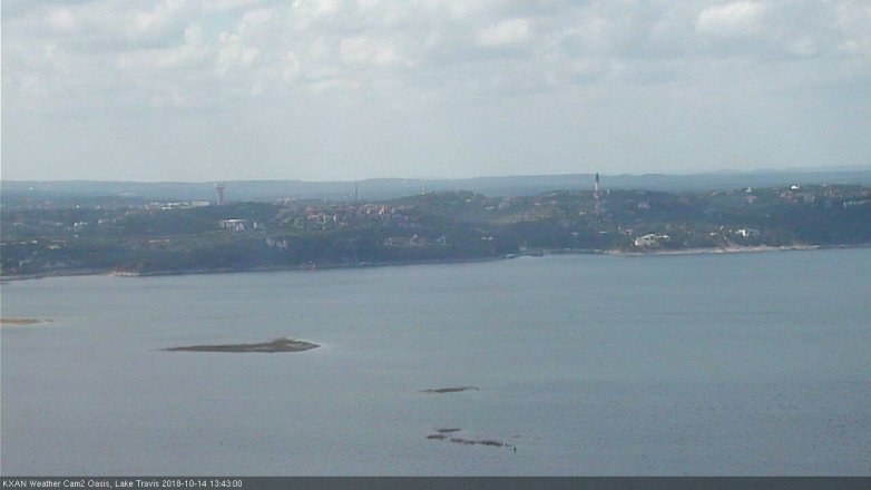 Lake Travis webcam, October 14, 2018 12:45 PM CT