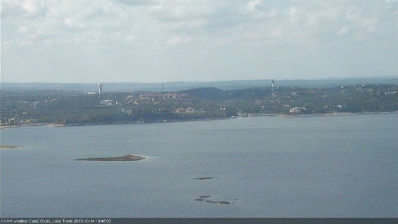 Lake Travis webcam, October 14, 2018 12:50 PM CT