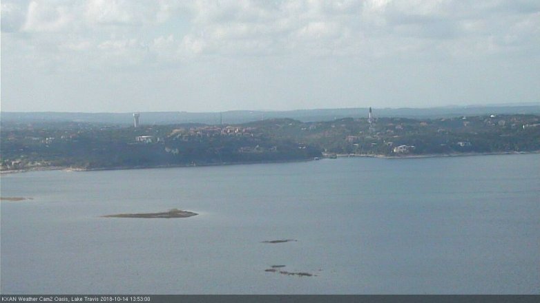 Lake Travis webcam, October 14, 2018 12:55 PM CT