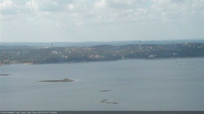 Lake Travis webcam, October 14, 2018 1:00 PM CT