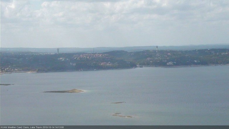 Lake Travis webcam, October 14, 2018 1:15 PM CT