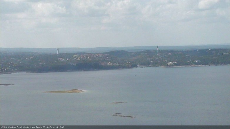 Lake Travis webcam, October 14, 2018 1:20 PM CT