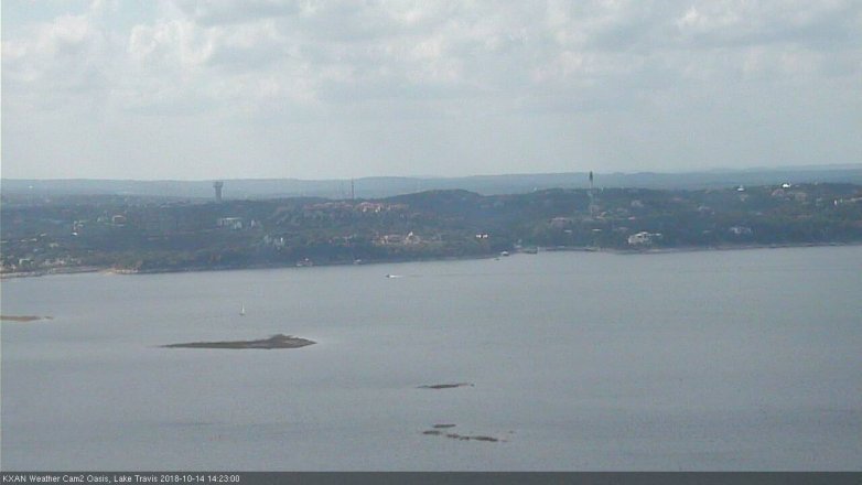 Lake Travis webcam, October 14, 2018 1:25 PM CT