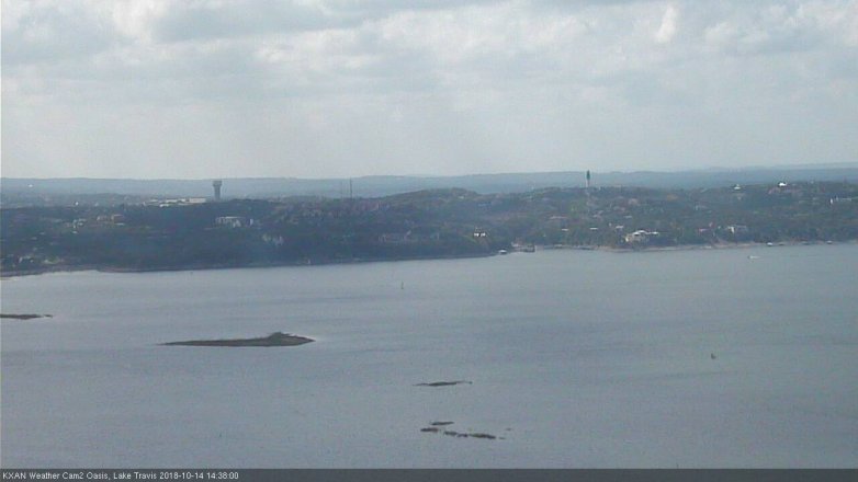 Lake Travis webcam, October 14, 2018 1:40 PM CT