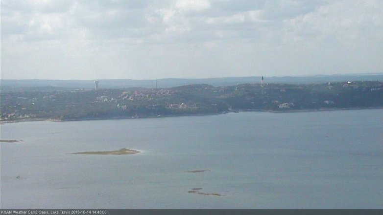 Lake Travis webcam, October 14, 2018 1:45 PM CT