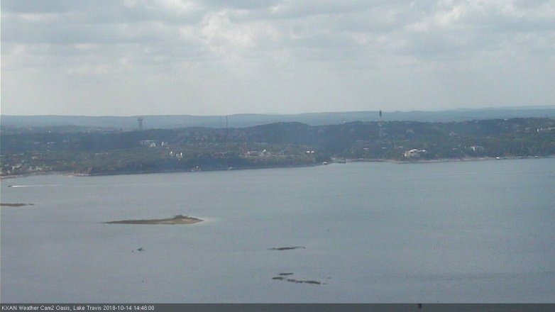 Lake Travis webcam, October 14, 2018 1:50 PM CT