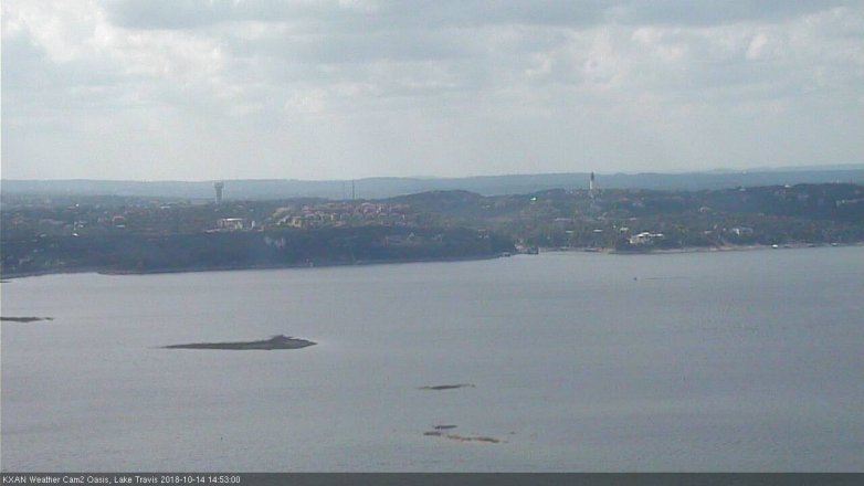 Lake Travis webcam, October 14, 2018 1:55 PM CT