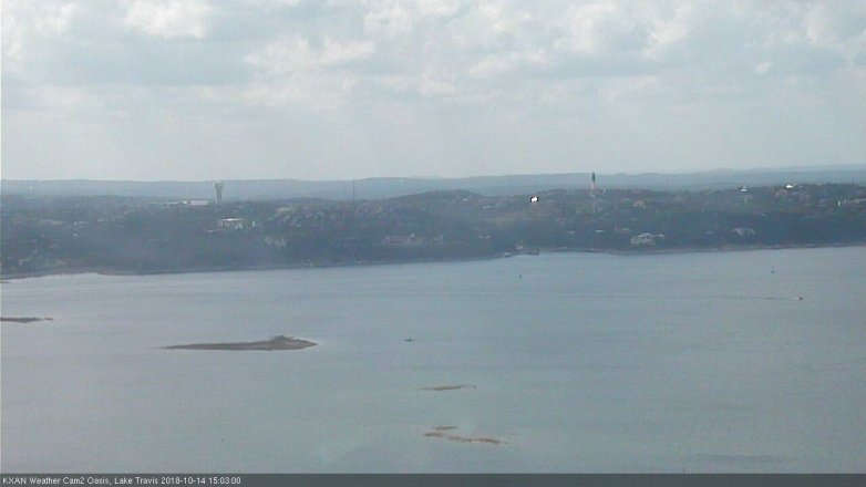 Lake Travis webcam, October 14, 2018 2:05 PM CT
