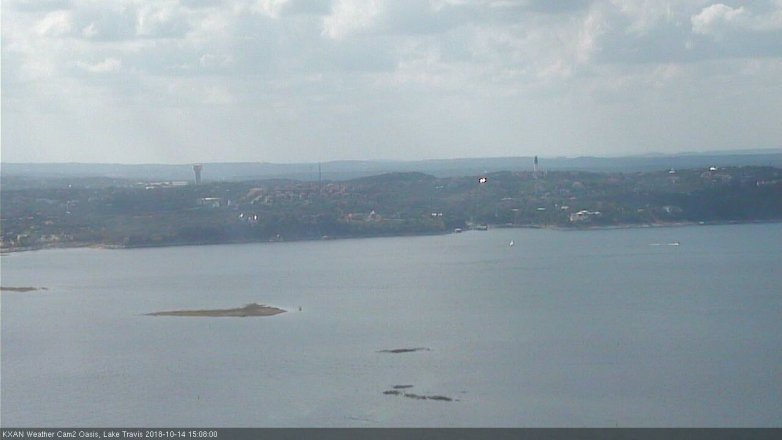 Lake Travis webcam, October 14, 2018 2:10 PM CT