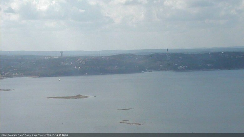 Lake Travis webcam, October 14, 2018 2:20 PM CT