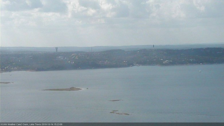 Lake Travis webcam, October 14, 2018 2:25 PM CT
