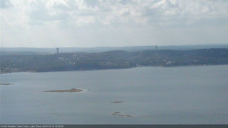 Lake Travis webcam, October 14, 2018 2:30 PM CT