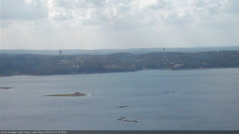 Lake Travis webcam, October 14, 2018 2:35 PM CT