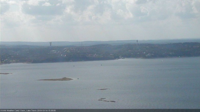 Lake Travis webcam, October 14, 2018 2:40 PM CT