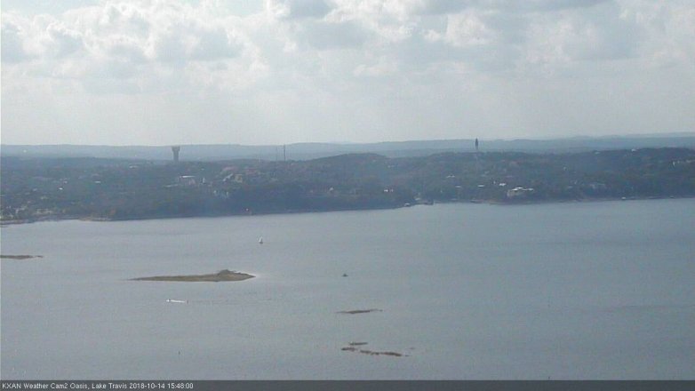 Lake Travis webcam, October 14, 2018 2:50 PM CT