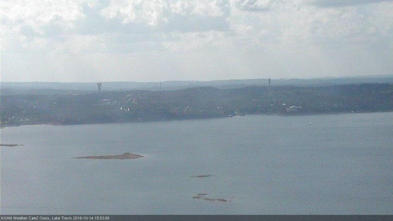 Lake Travis webcam, October 14, 2018 2:55 PM CT