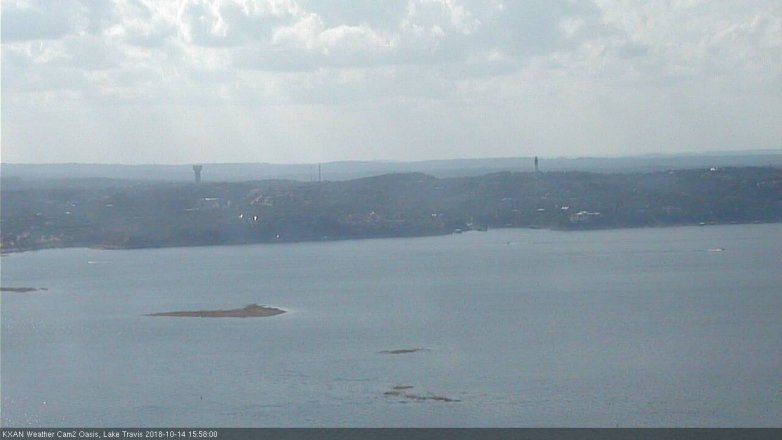 Lake Travis webcam, October 14, 2018 3:00 PM CT