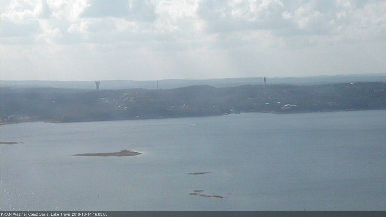 Lake Travis webcam, October 14, 2018 3:05 PM CT