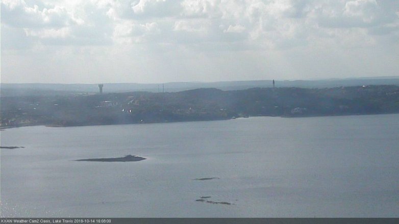 Lake Travis webcam, October 14, 2018 3:10 PM CT