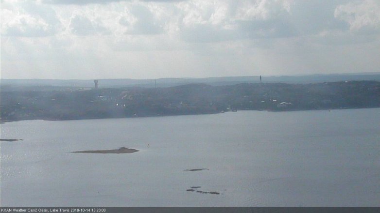 Lake Travis webcam, October 14, 2018 3:25 PM CT