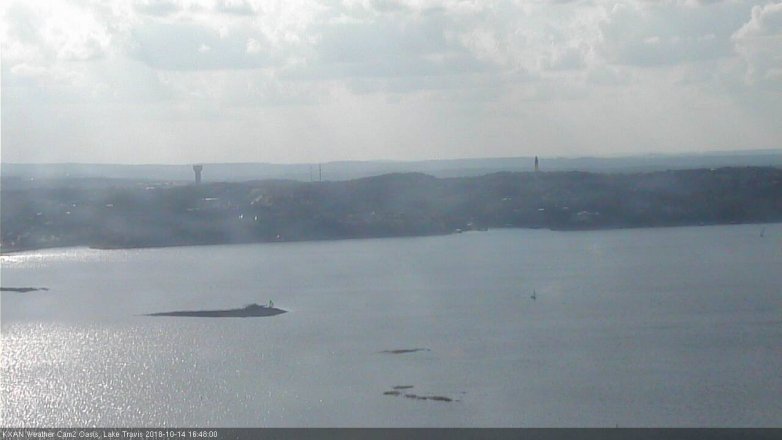 Lake Travis webcam, October 14, 2018 3:50 PM CT