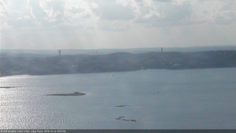 Lake Travis webcam, October 14, 2018 3:55 PM CT