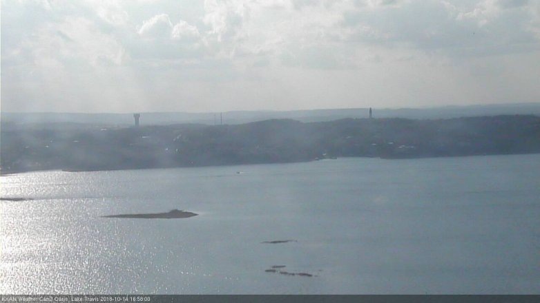Lake Travis webcam, October 14, 2018 4:00 PM CT